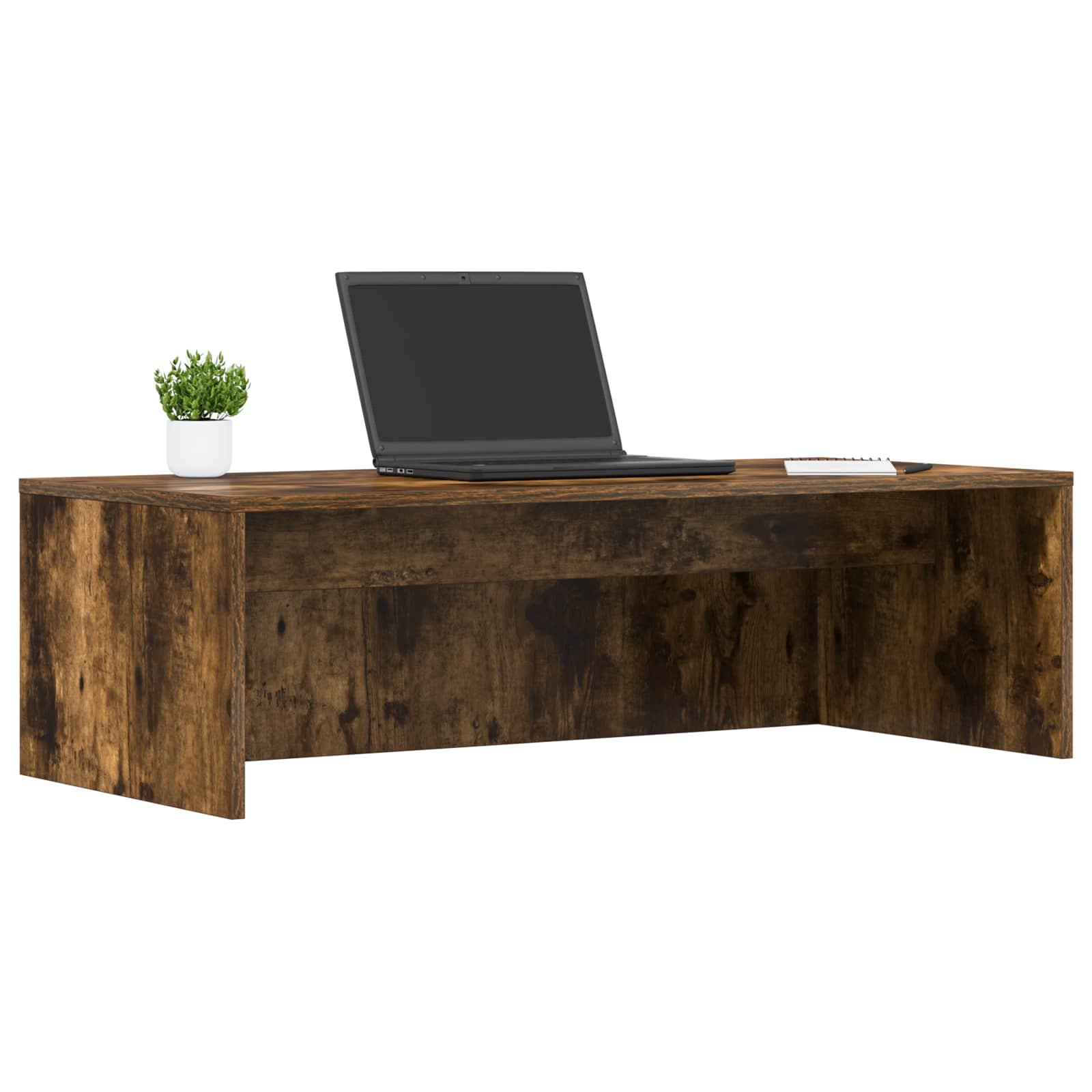vidaXL Biurko montowane na ścianie Dąb wędzony 100 x 45 x 30 cm