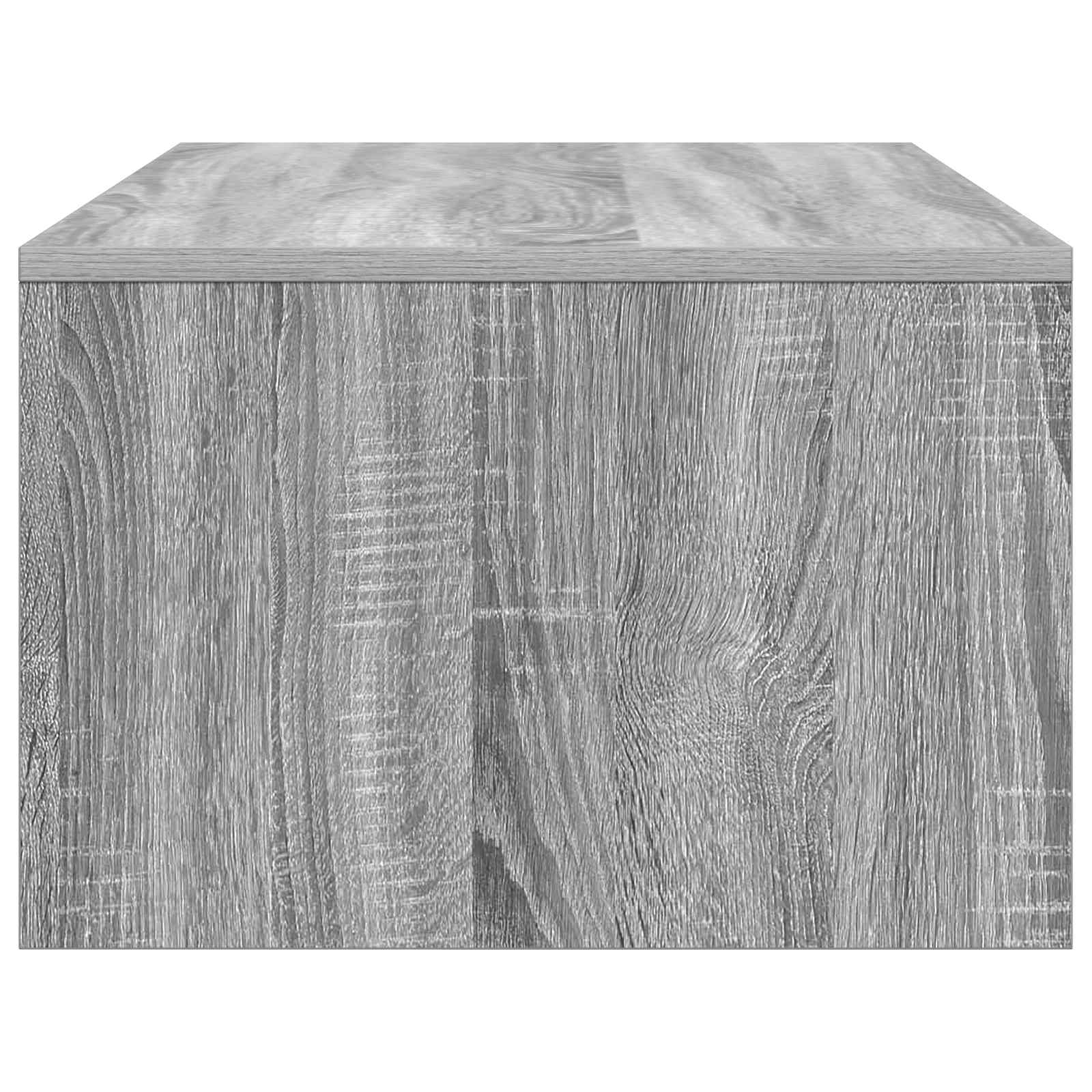 vidaXL Biurko montowane na ścianie Szary Sonoma 100 x 45 x 30 cm