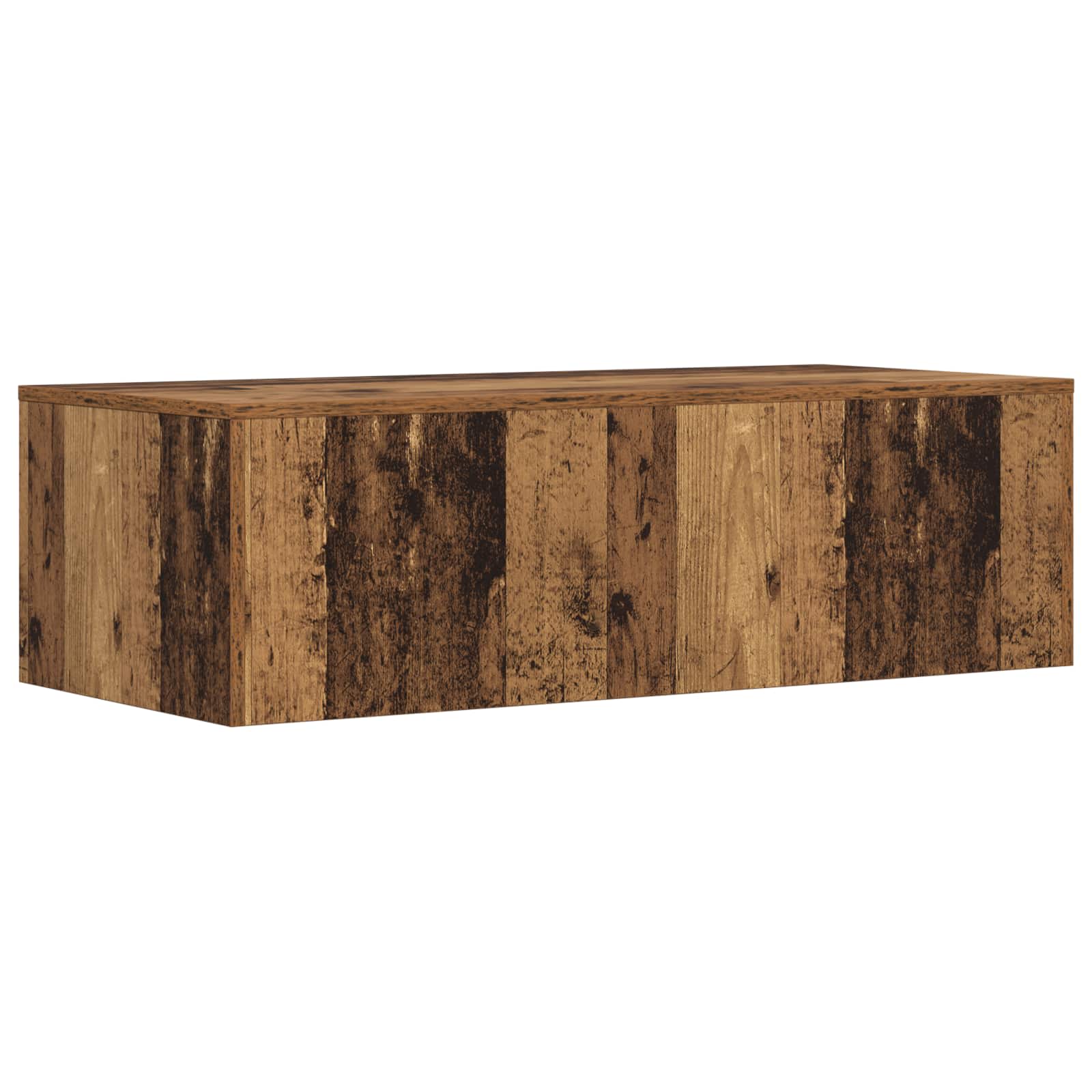 vidaXL Biurko montowane na ścianie Stare drewno 100 x 45 x 30 cm