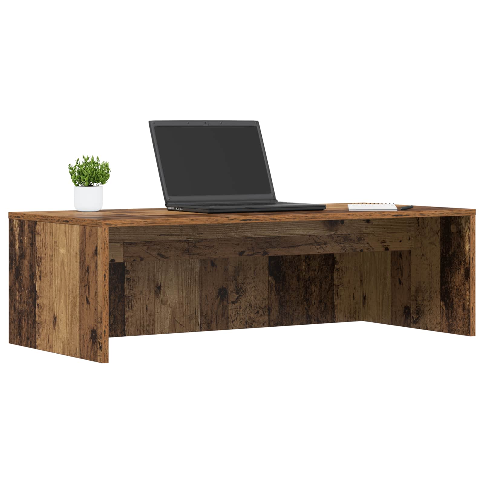 vidaXL Biurko montowane na ścianie Stare drewno 100 x 45 x 30 cm