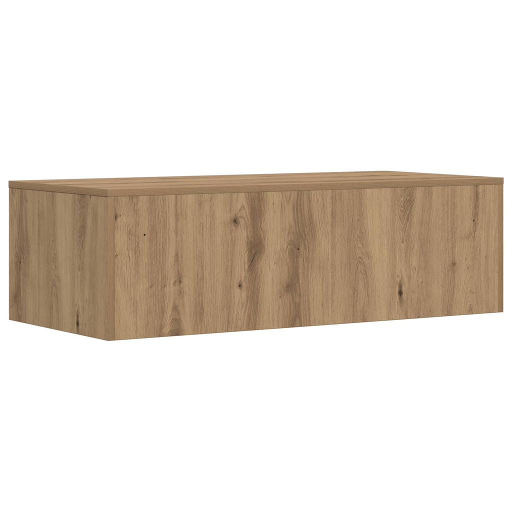 vidaXL Biurko montowane na ścianie Dąb rzemieślniczy 100 x 45 x 30 cm