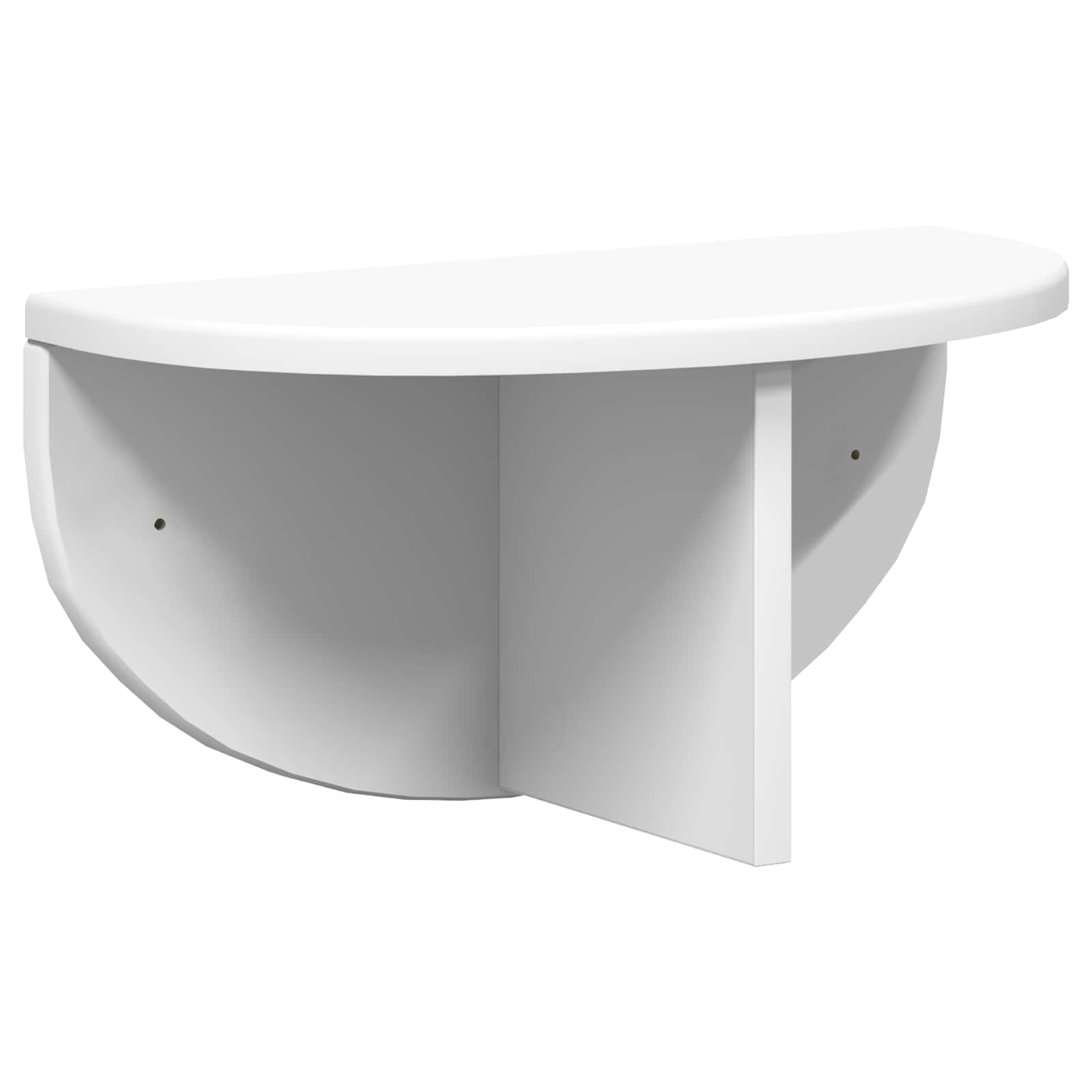 vidaXL Półka ścienna Biały 38 x 19 x 19 cm Materiał drewnopochodny