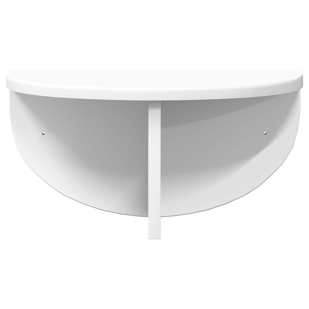 vidaXL Półka ścienna Biały 38 x 19 x 19 cm Materiał drewnopochodny