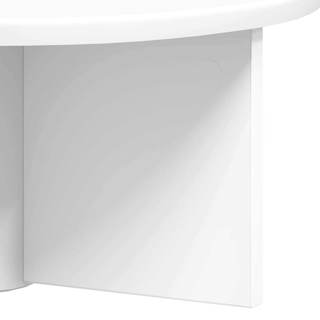 vidaXL Półka ścienna Montowane na ścianie 2 pcs Biały 38 x 19 x 19 cm