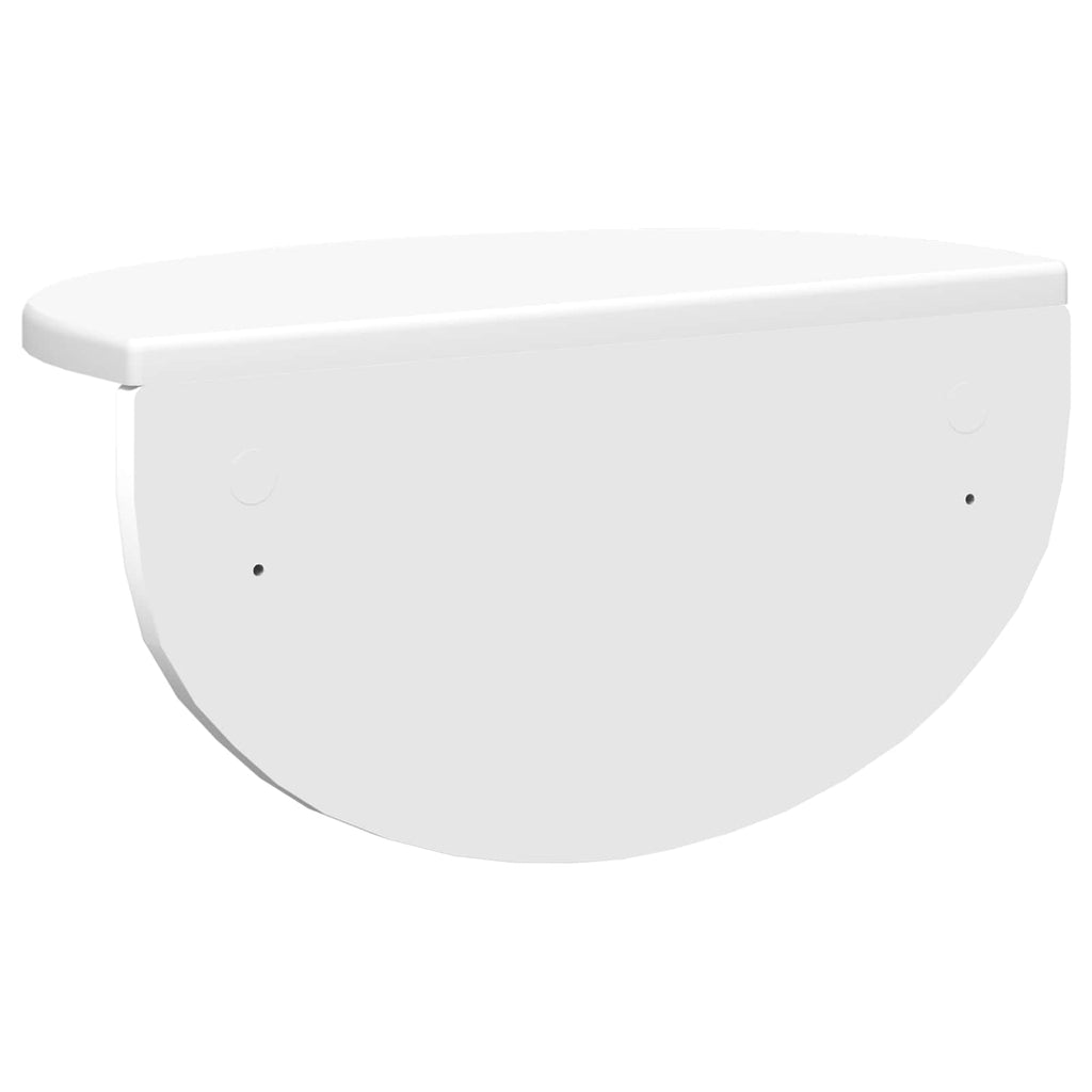 vidaXL Półka ścienna Montowane na ścianie 2 pcs Biały 38 x 19 x 19 cm