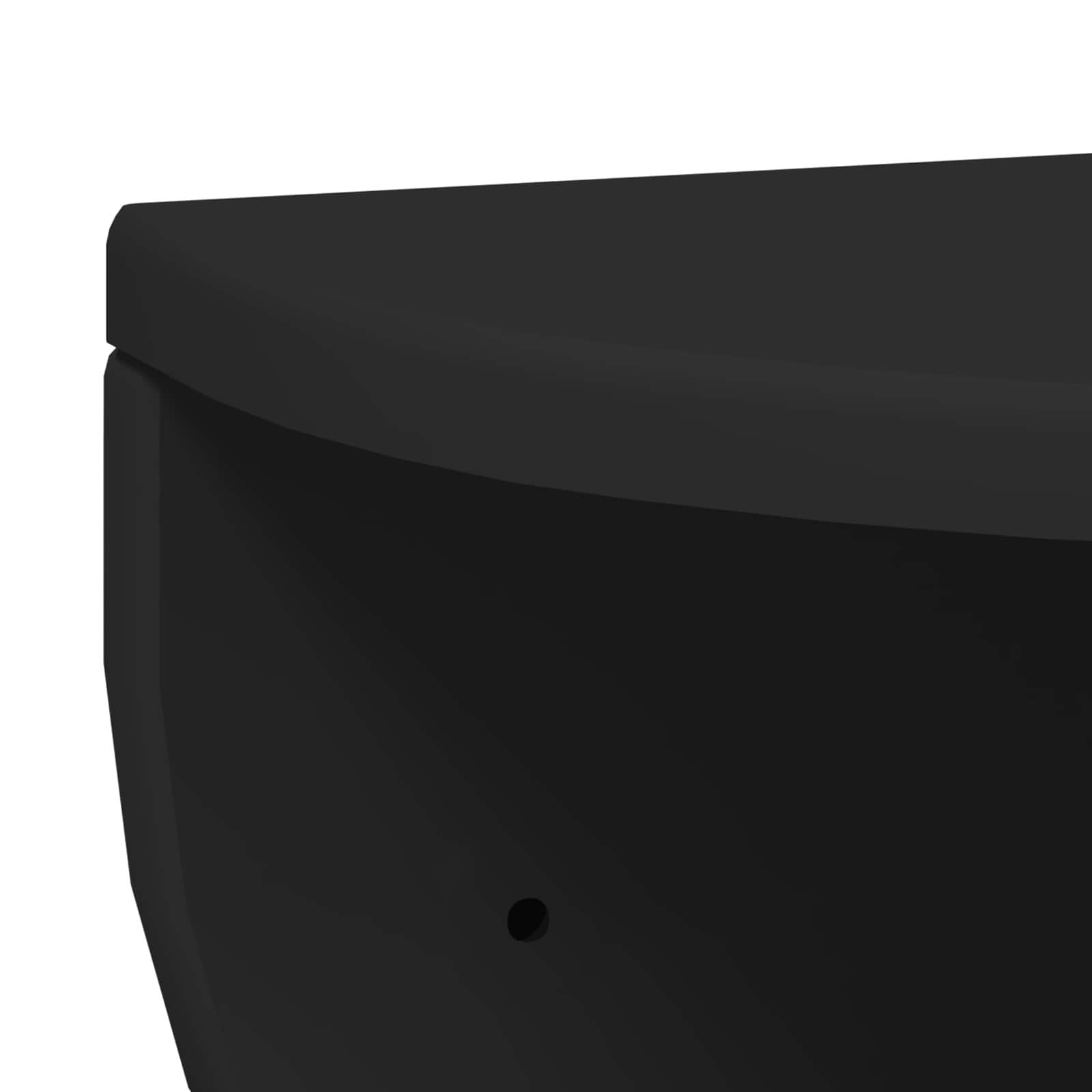 vidaXL Półka ścienna Czarny 38 x 19 x 19 cm Materiał drewnopochodny