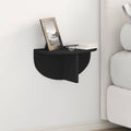 vidaXL Półka ścienna Czarny 38 x 19 x 19 cm Materiał drewnopochodny
