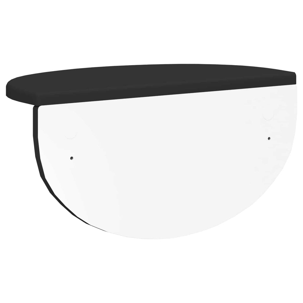 vidaXL Półka ścienna Czarny 38 x 19 x 19 cm Materiał drewnopochodny