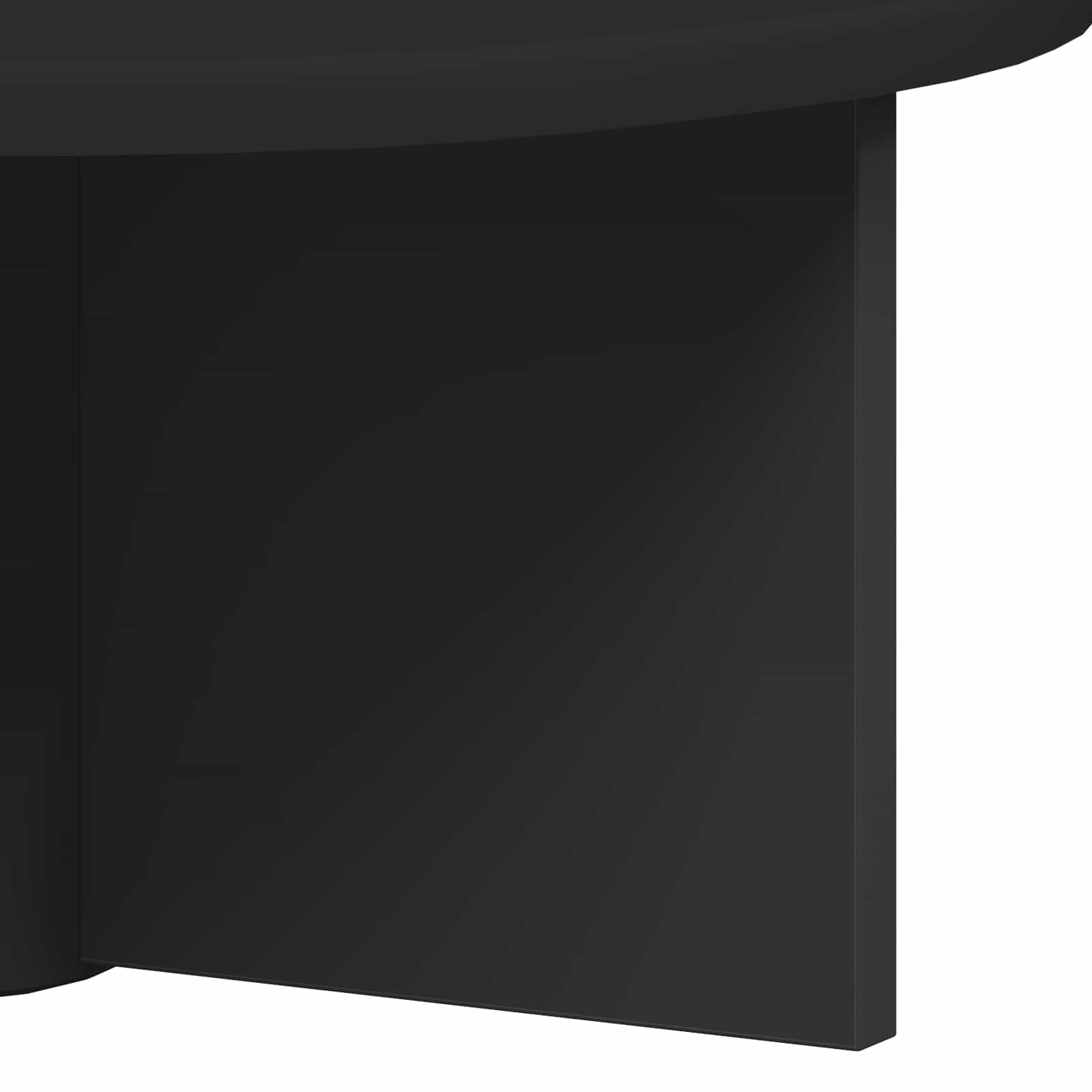 vidaXL Półka ścienna Montowane na ścianie 2 pcs Czarny 38 x 19 x 19 cm