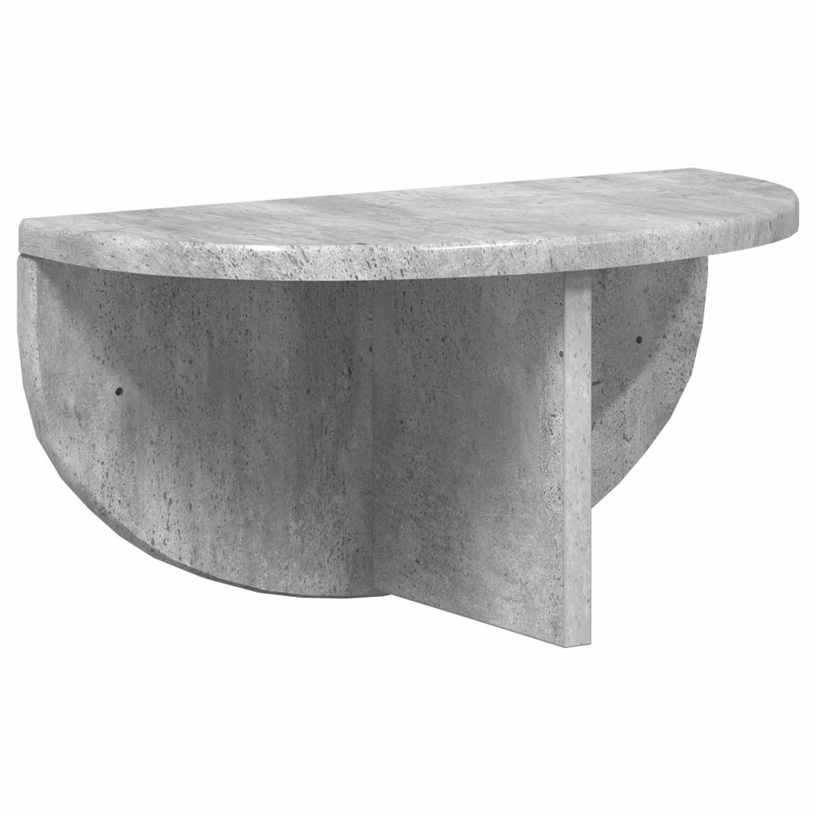 vidaXL Półka ścienna 2 pcs Betonowy szary 38 x 19 x 19 cm