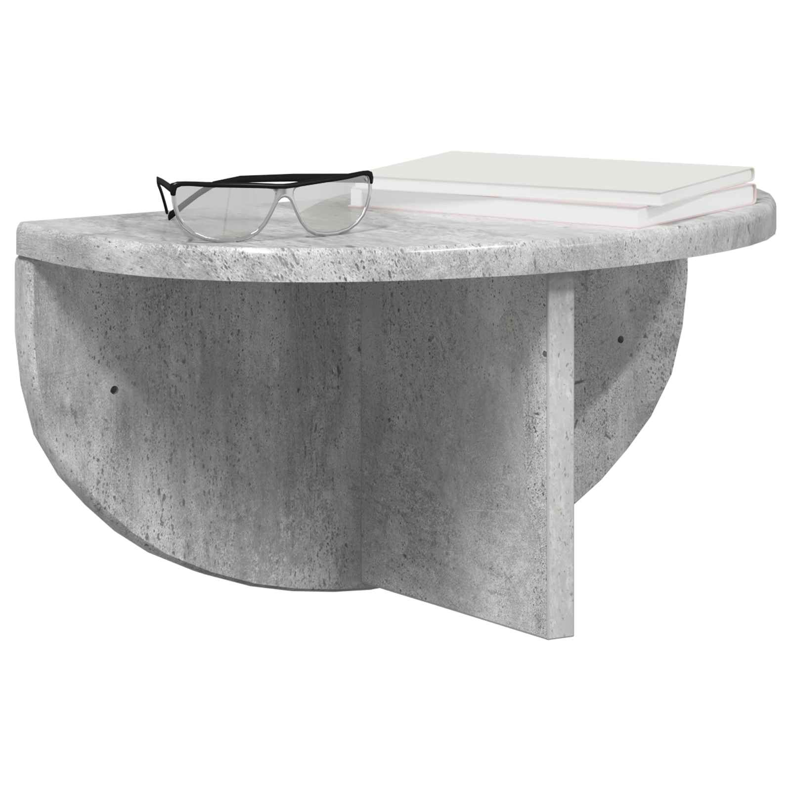 vidaXL Półka ścienna 2 pcs Betonowy szary 38 x 19 x 19 cm