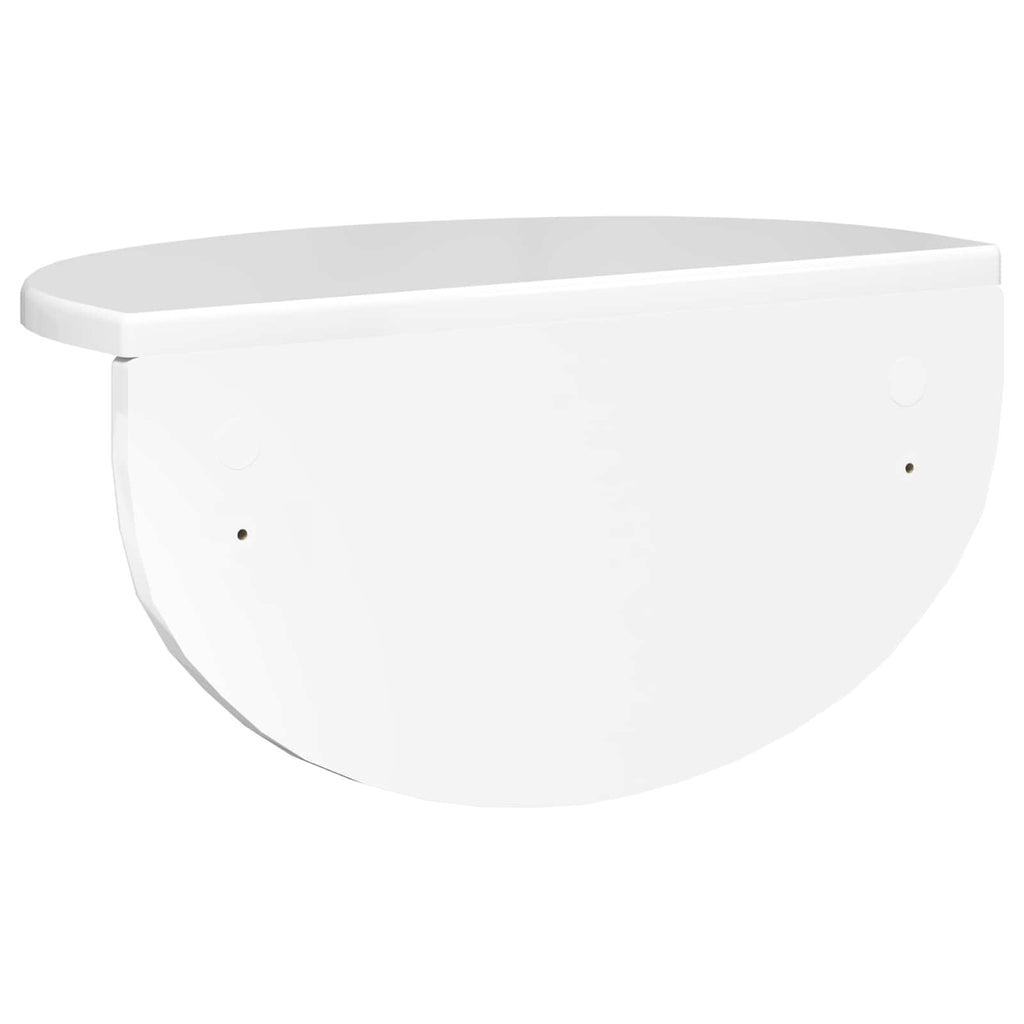 vidaXL Półka ścienna Wysoki połysk biały 38 x 19 x 19 cm