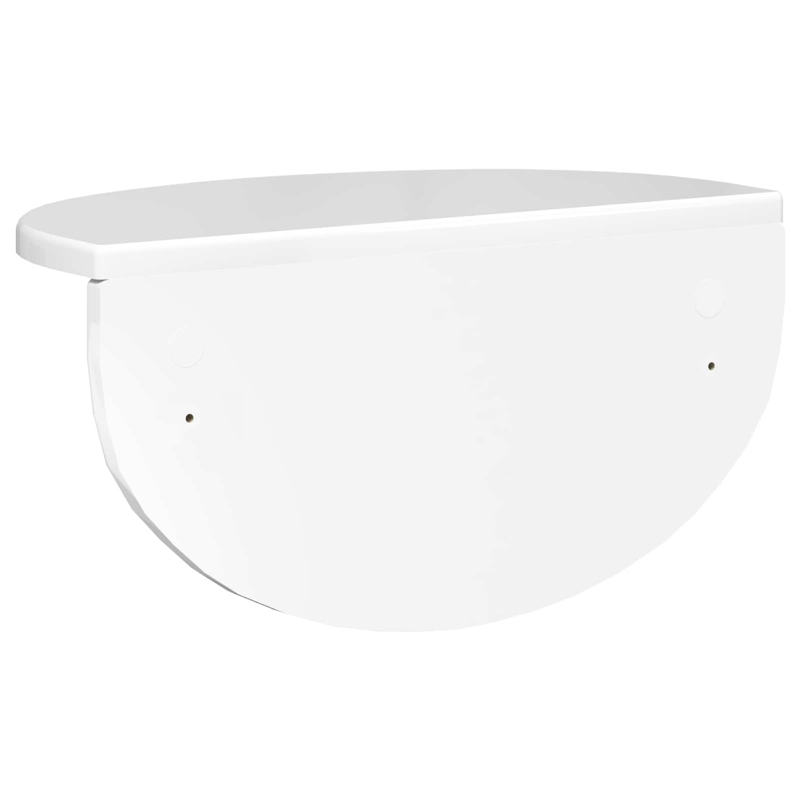 vidaXL Półka ścienna Wysoki połysk biały 38 x 19 x 19 cm