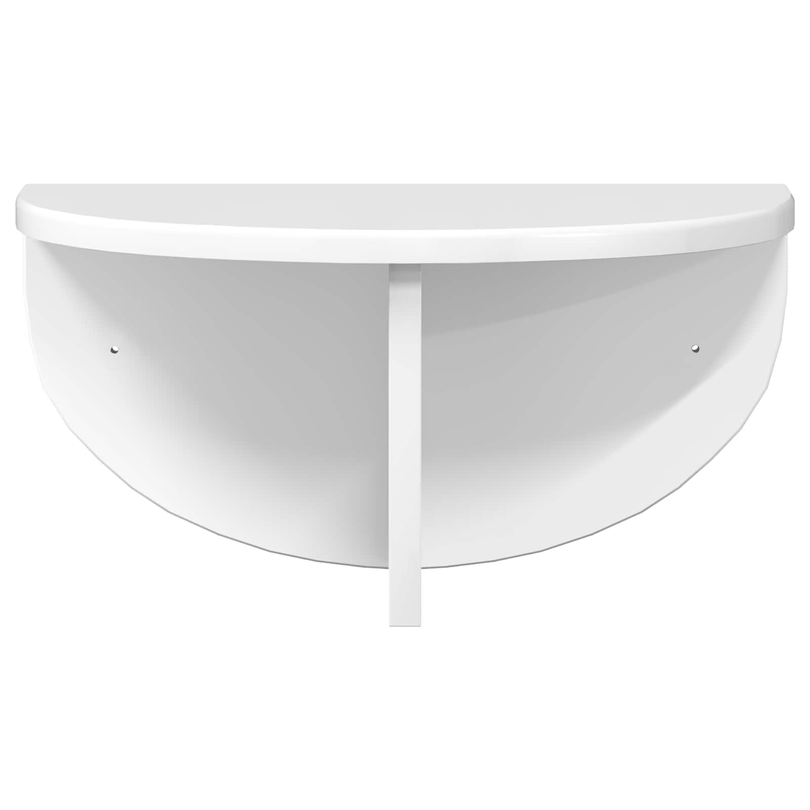 vidaXL Półka ścienna 2 pcs Wysoki połysk biały 38 x 19 x 19 cm