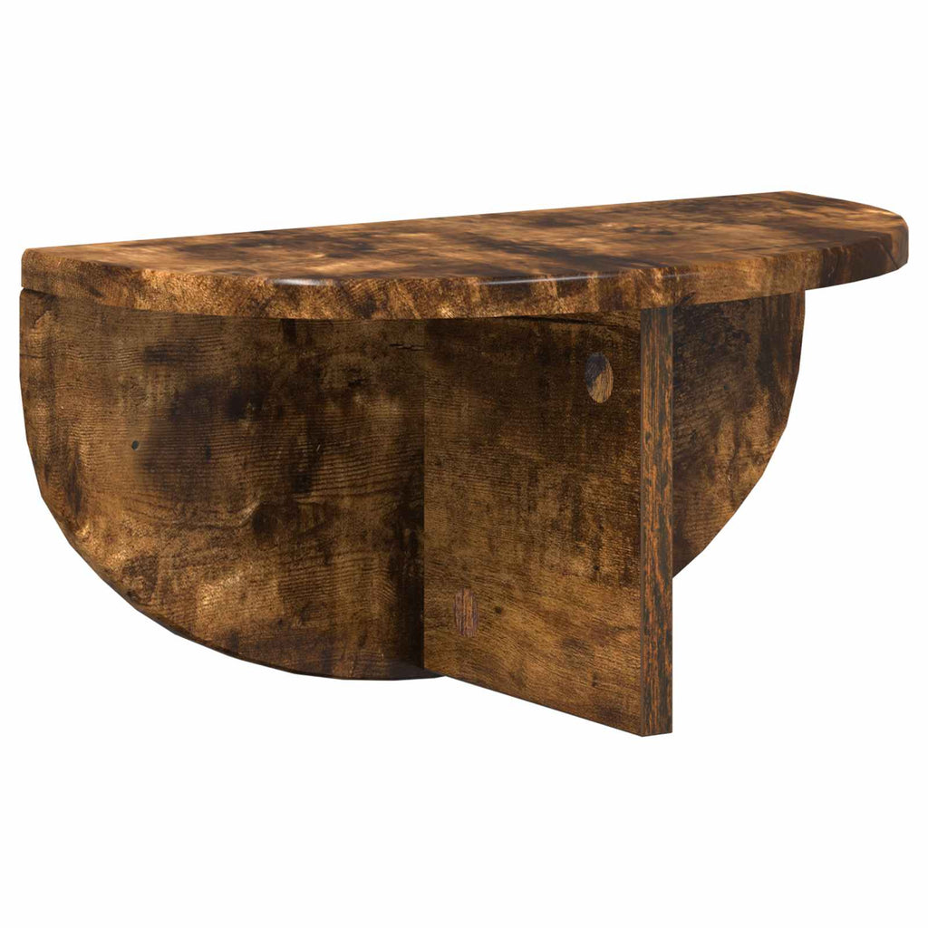vidaXL Półka ścienna Montowane na ścianie Dąb wędzony 38 x 19 x 19 cm