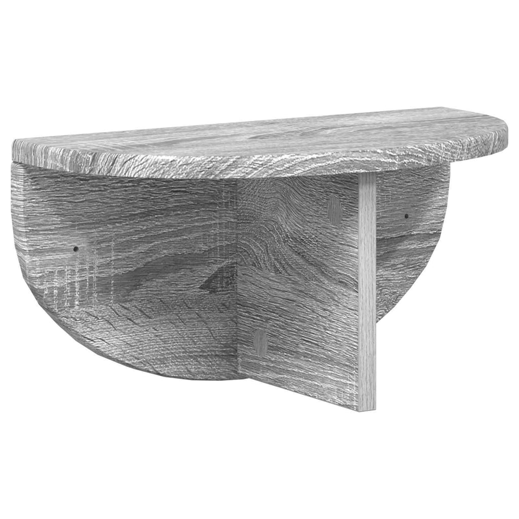 vidaXL Półka ścienna Montowane na ścianie Szary Sonoma 38 x 19 x 19 cm