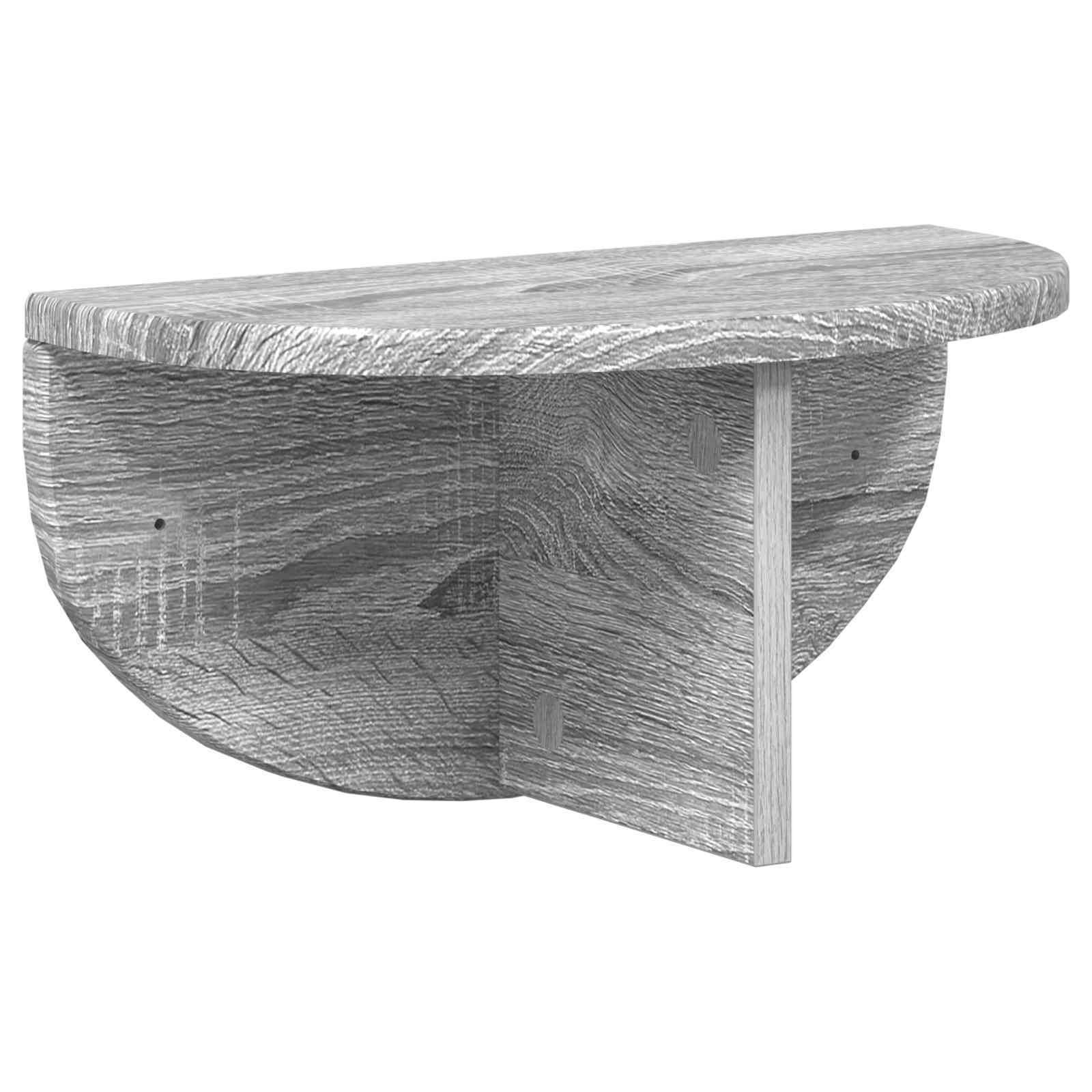 vidaXL Półka ścienna Montowane na ścianie Szary Sonoma 38 x 19 x 19 cm