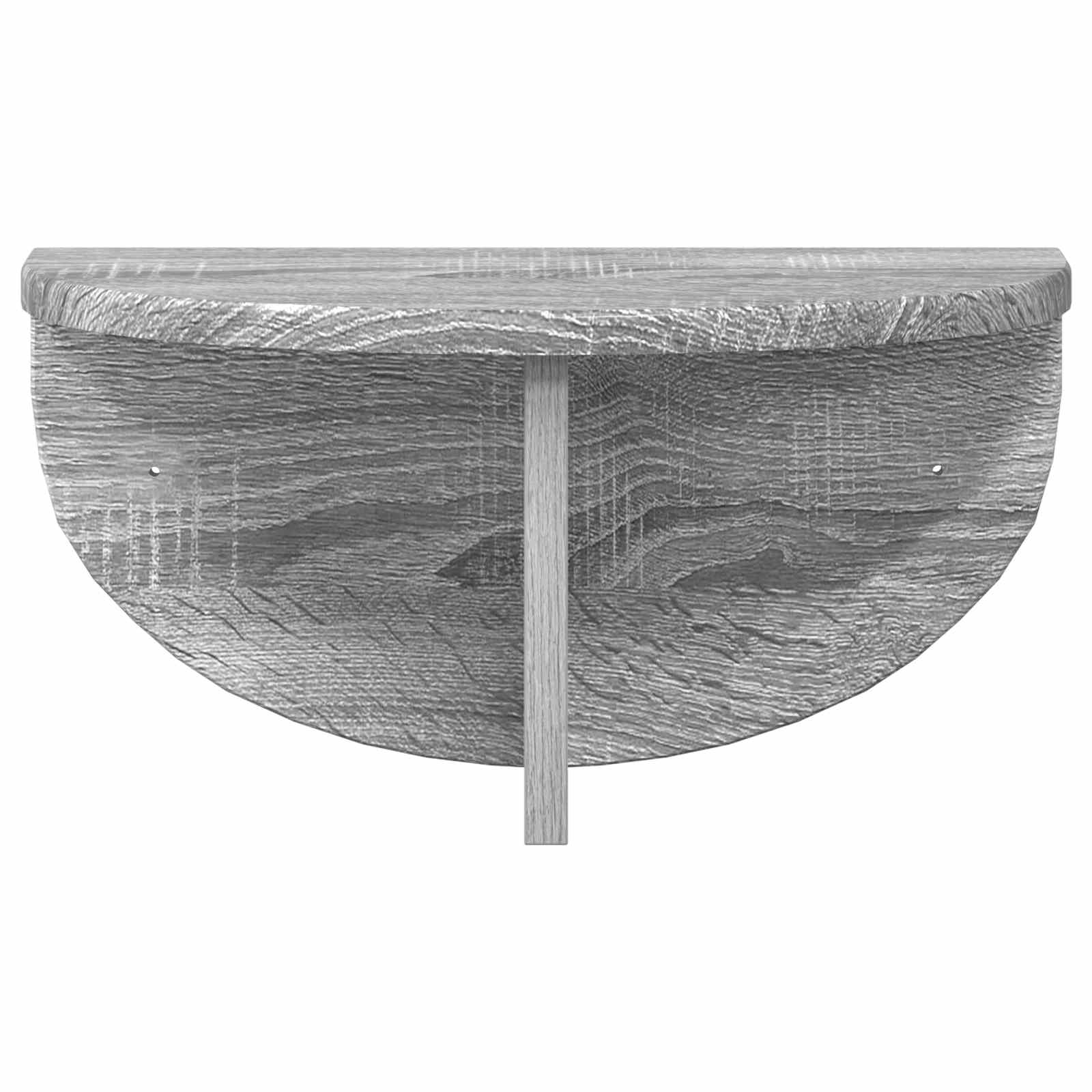 vidaXL Półka ścienna 2 pcs Szary Sonoma 38 x 19 x 19 cm