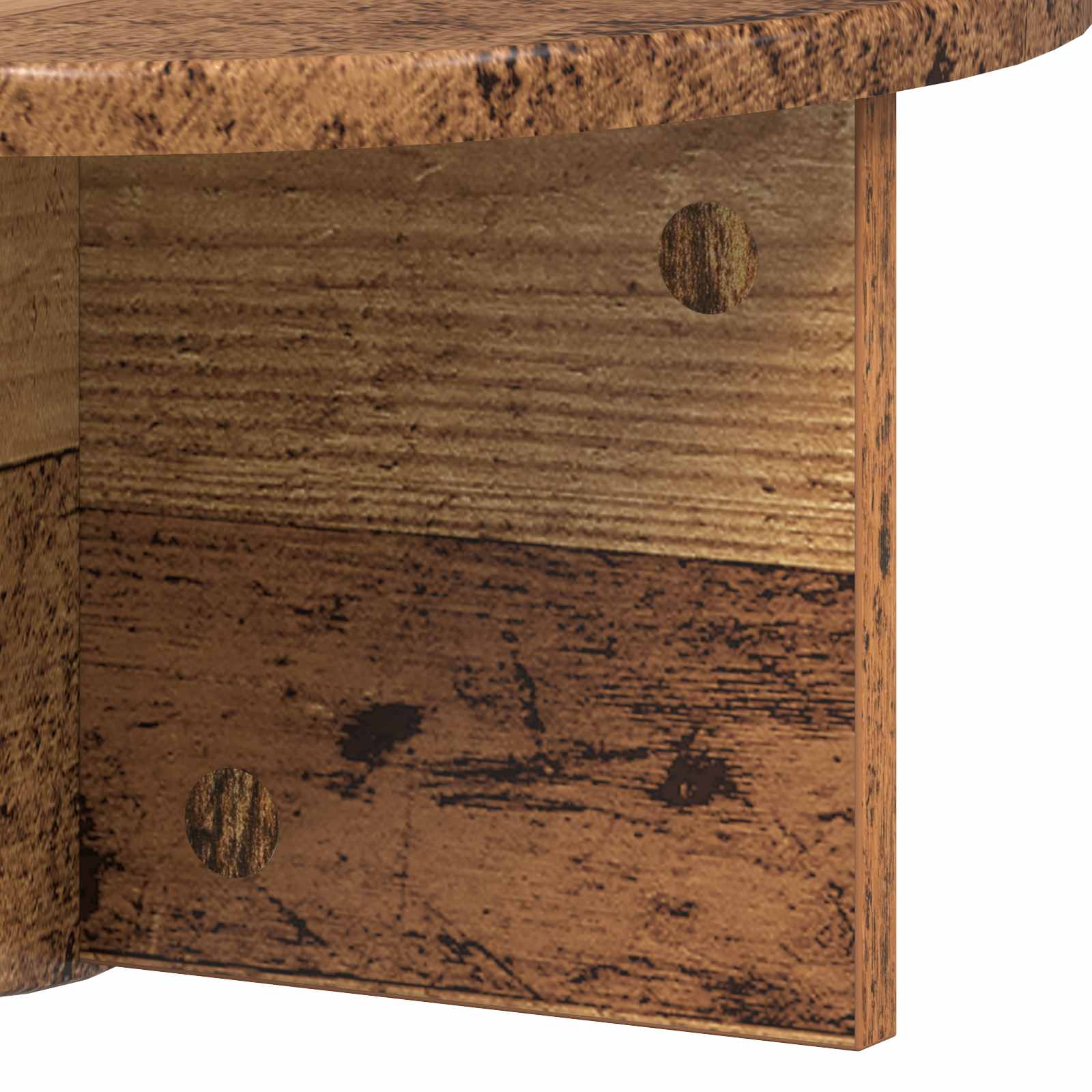 vidaXL Półka ścienna Montowane na ścianie Stare drewno 38 x 19 x 19 cm