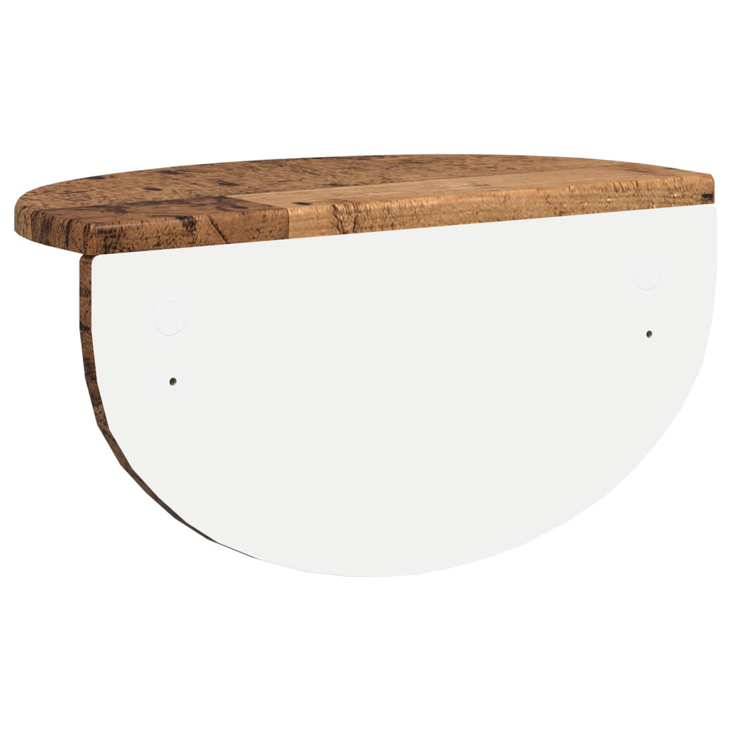 vidaXL Półka ścienna Montowane na ścianie Stare drewno 38 x 19 x 19 cm