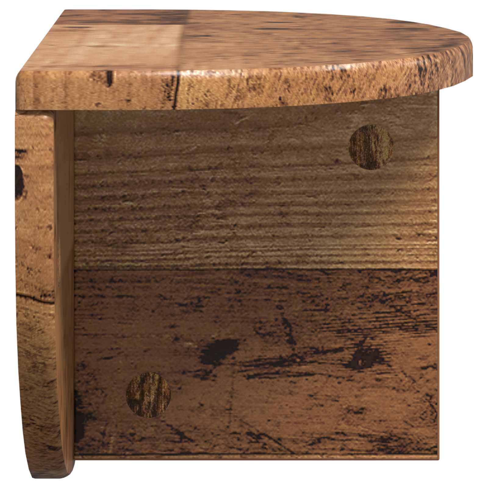 vidaXL Półka ścienna Montowane na ścianie Stare drewno 38 x 19 x 19 cm