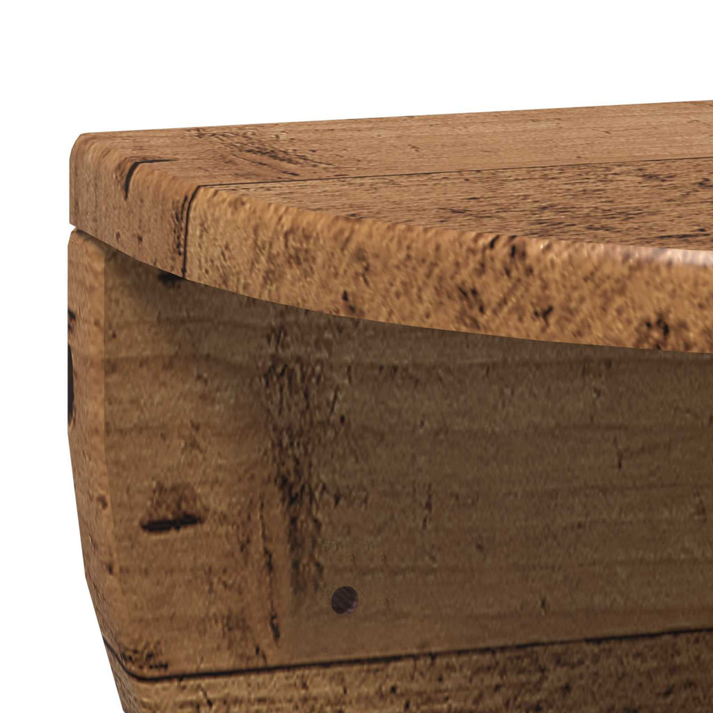 vidaXL Półka ścienna 2 pcs Stare drewno 38 x 19 x 19 cm