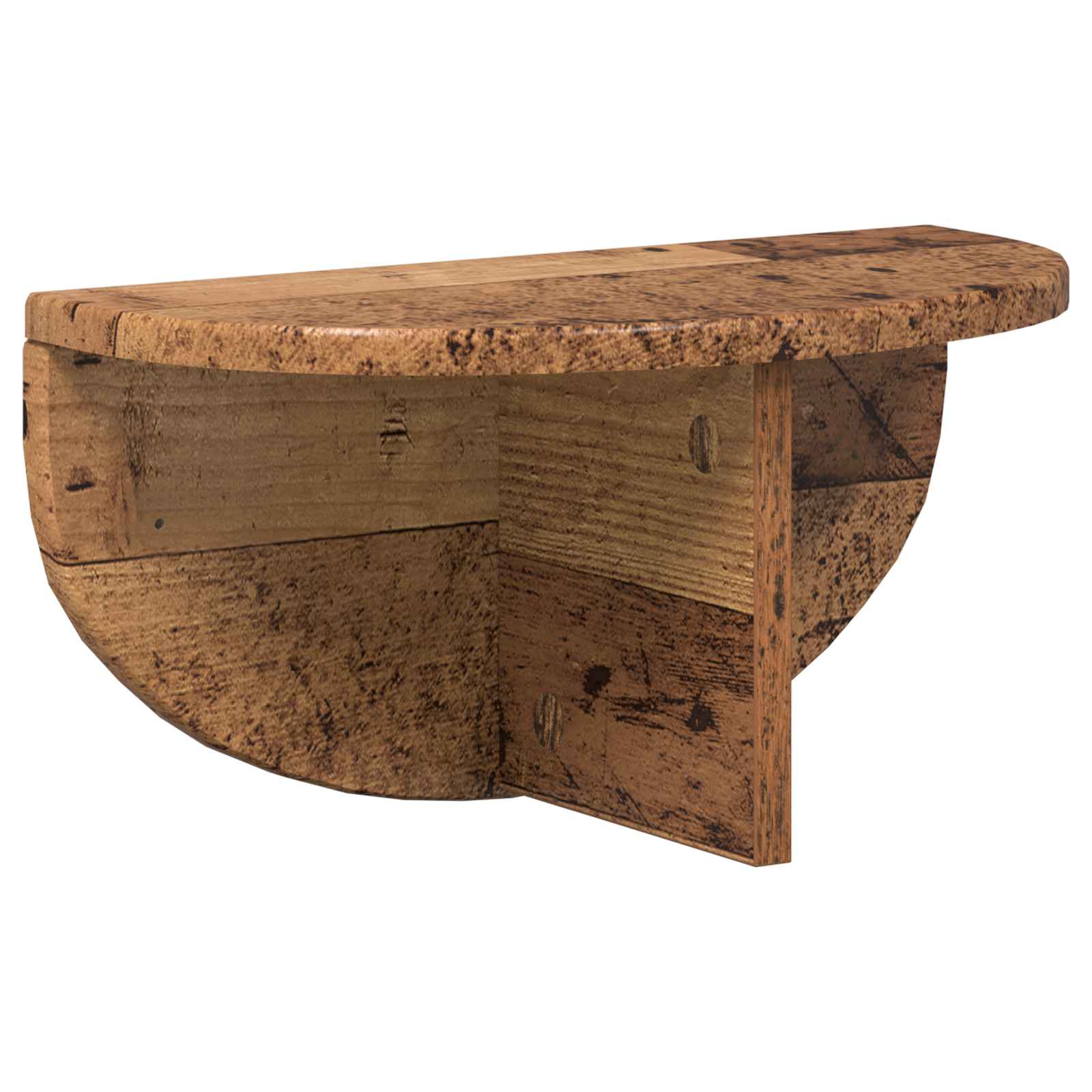 vidaXL Półka ścienna 2 pcs Stare drewno 38 x 19 x 19 cm