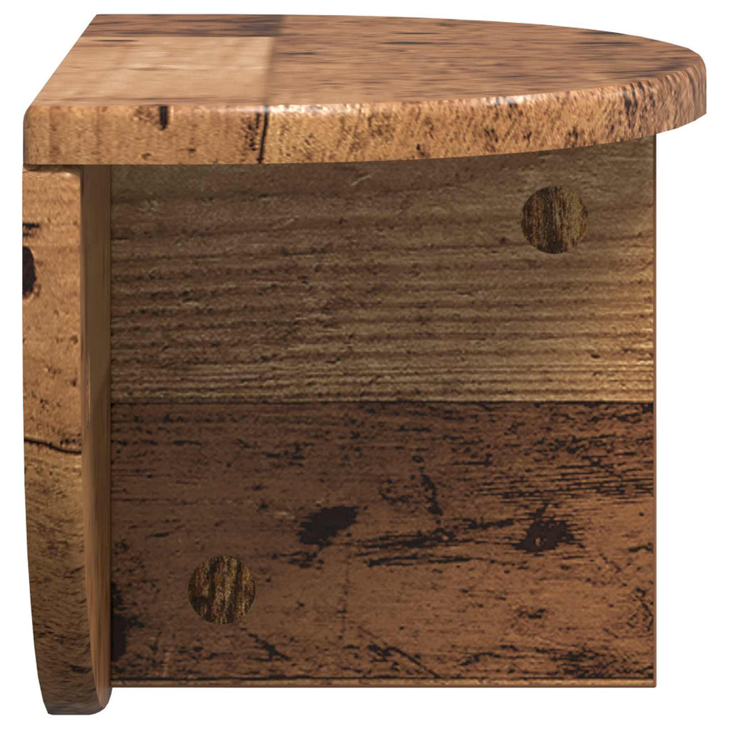 vidaXL Półka ścienna 2 pcs Stare drewno 38 x 19 x 19 cm
