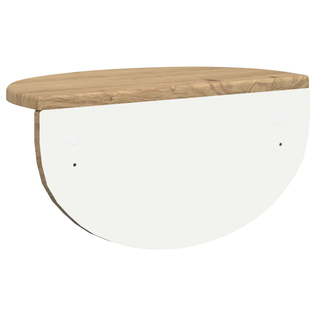 vidaXL Półka ścienna 2 pcs Dąb rzemieślniczy 38 x 19 x 19 cm