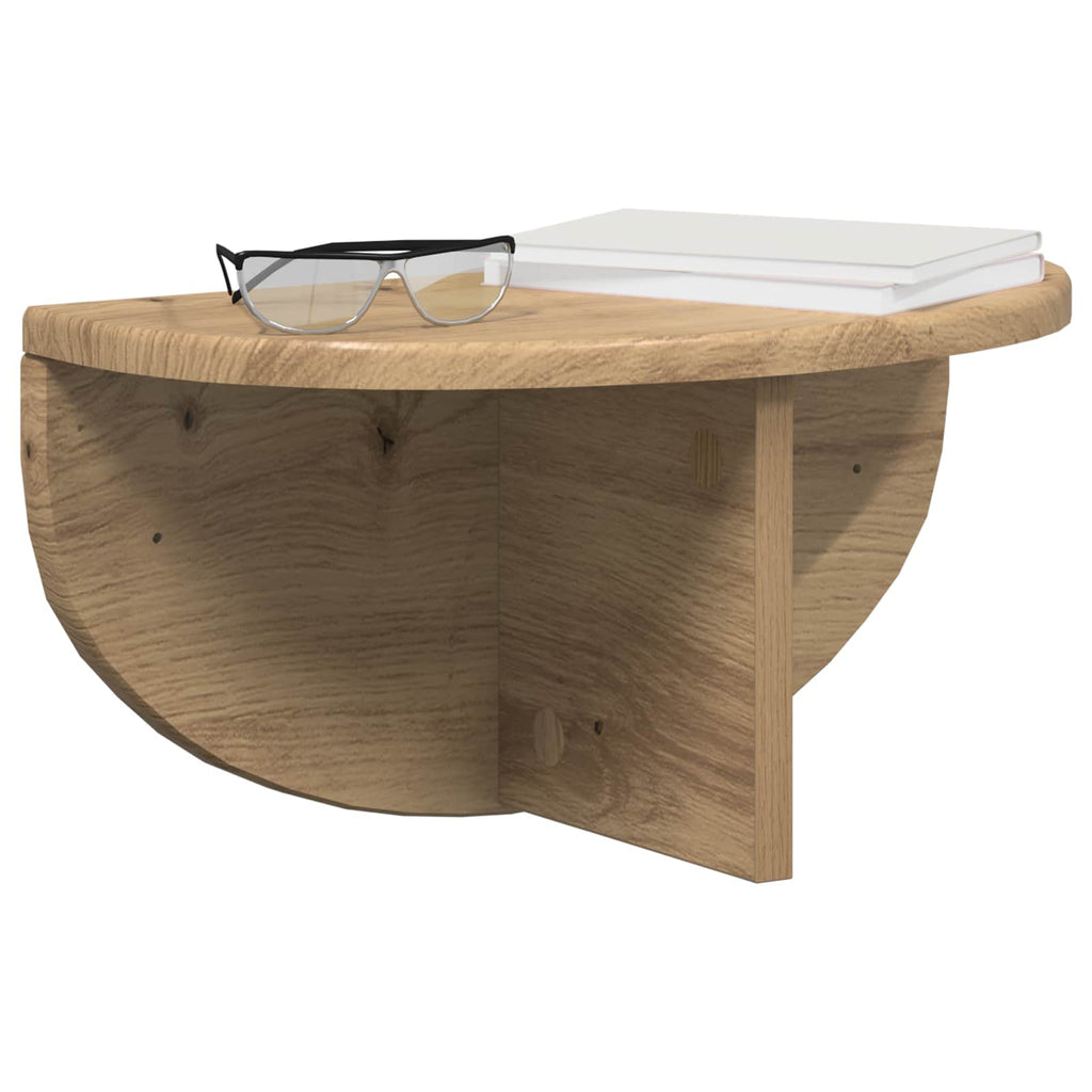 vidaXL Półka ścienna 2 pcs Dąb rzemieślniczy 38 x 19 x 19 cm