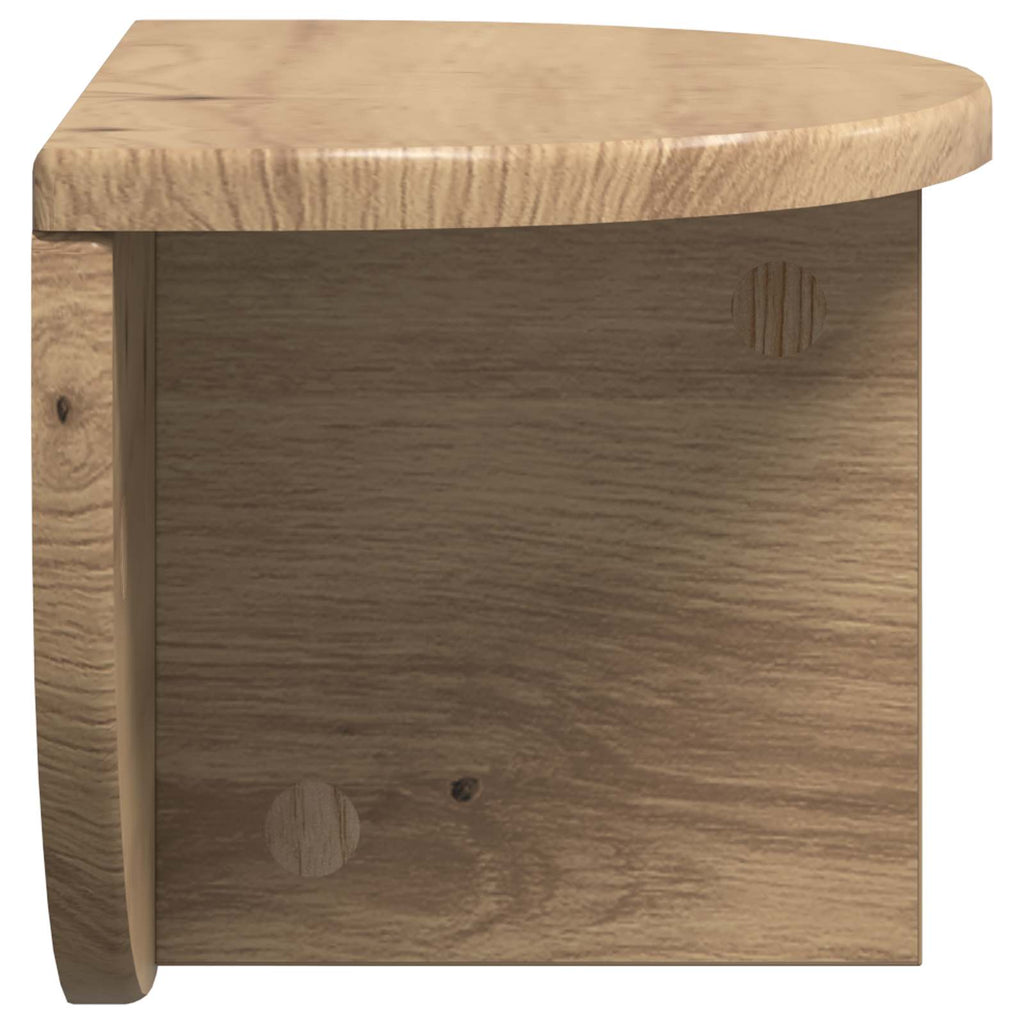 vidaXL Półka ścienna 2 pcs Dąb rzemieślniczy 38 x 19 x 19 cm