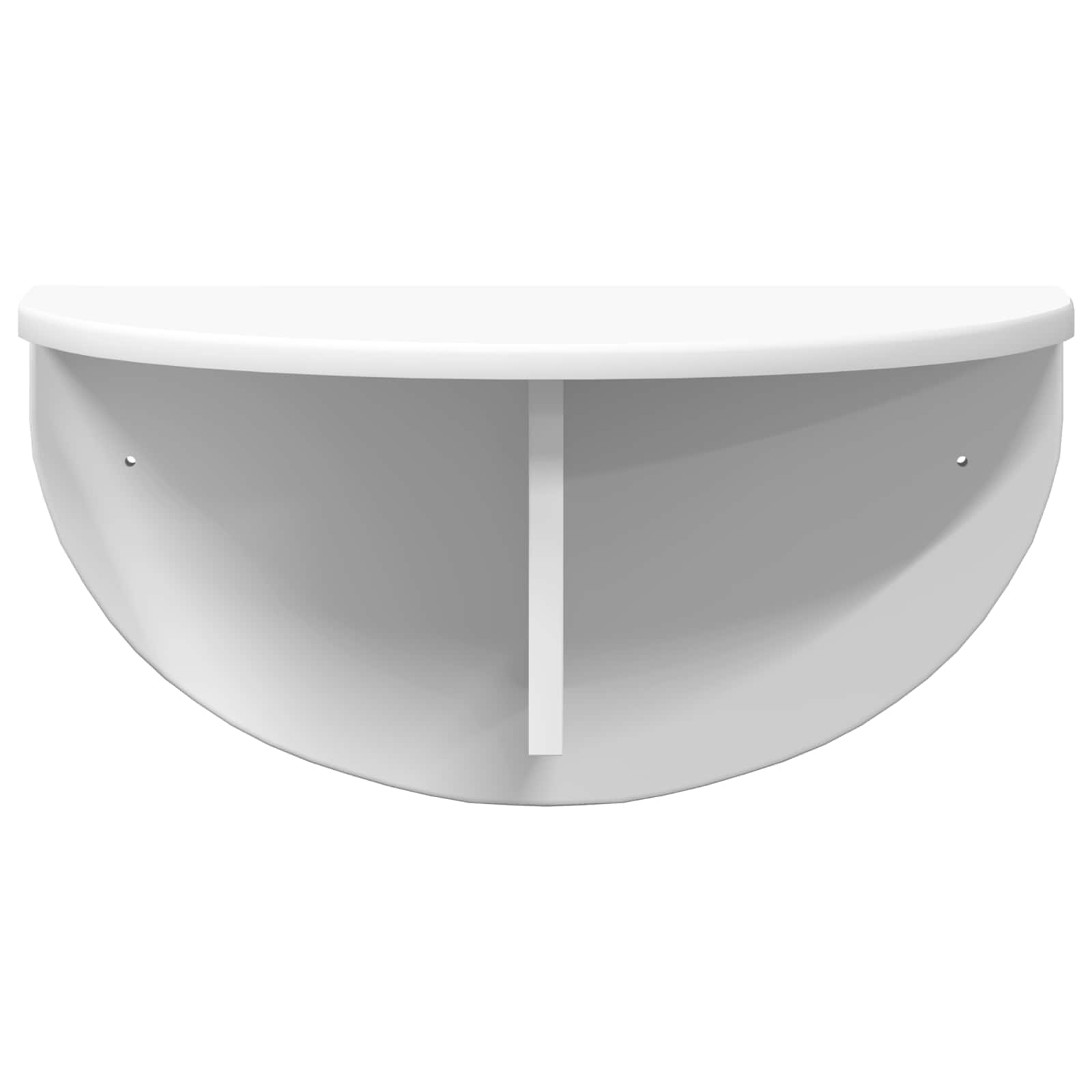 vidaXL Półka ścienna Biały 48 x 24 x 24 cm Materiał drewnopochodny