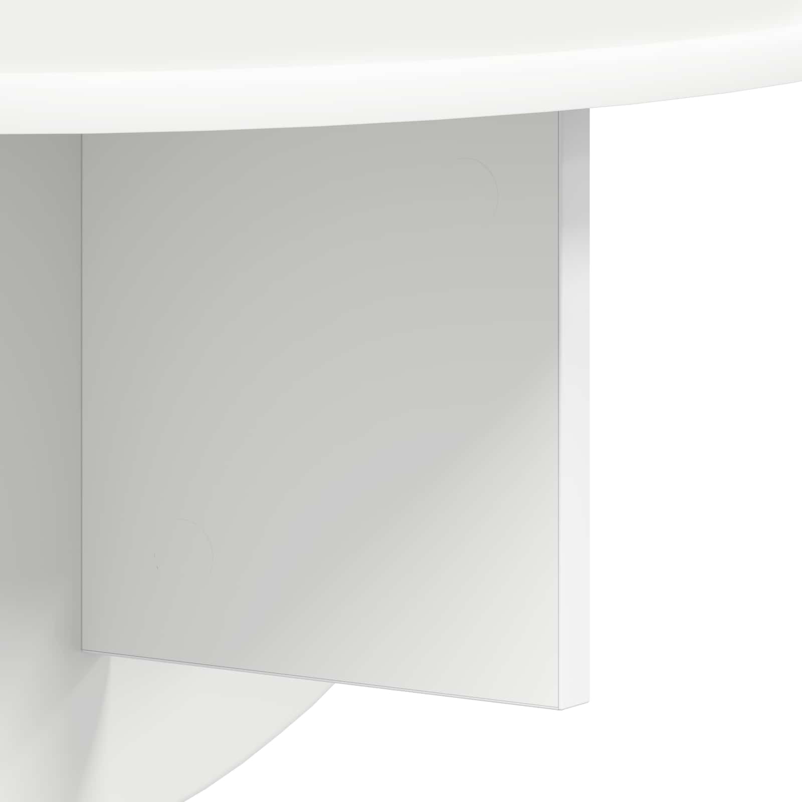 vidaXL Półka ścienna Montowane na ścianie 2 pcs Biały 48 x 24 x 24 cm