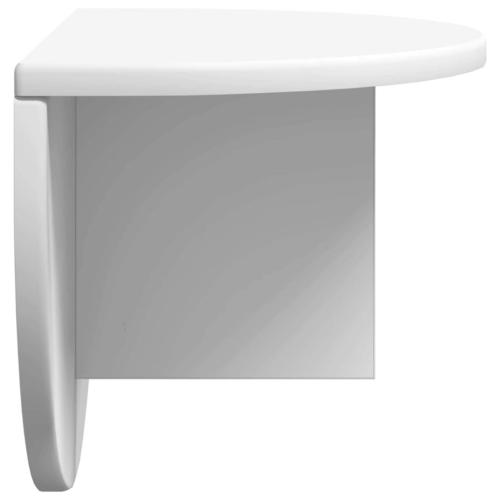 vidaXL Półka ścienna Montowane na ścianie 2 pcs Biały 48 x 24 x 24 cm