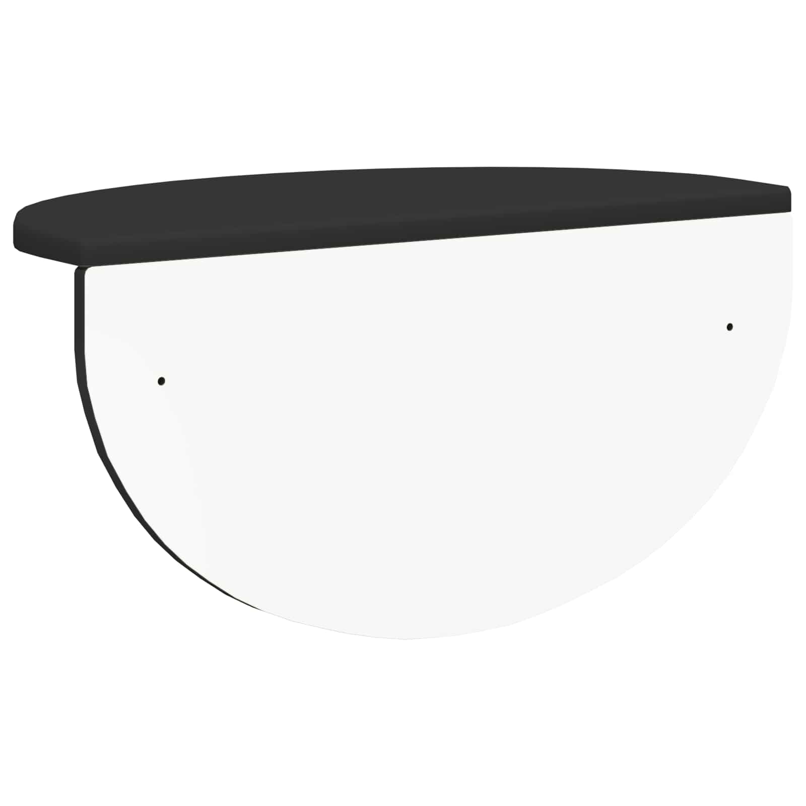 vidaXL Półka ścienna Czarny 48 x 24 x 24 cm Materiał drewnopochodny