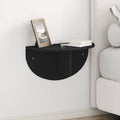 vidaXL Półka ścienna Montowane na ścianie 2 pcs Czarny 48 x 24 x 24 cm