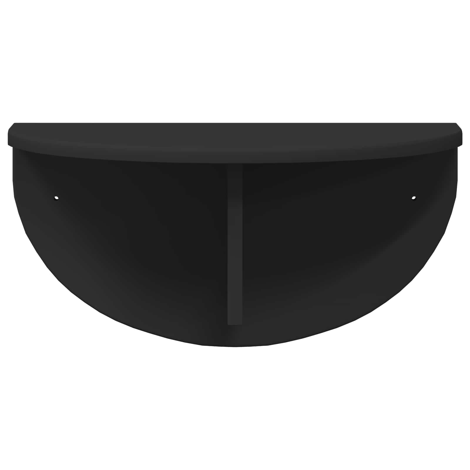 vidaXL Półka ścienna Montowane na ścianie 2 pcs Czarny 48 x 24 x 24 cm