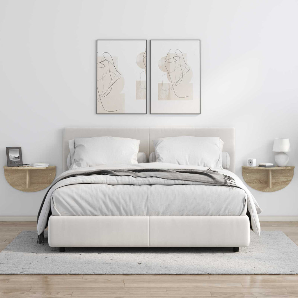 vidaXL Półka ścienna Montowane na ścianie Dąb Sonoma 48 x 24 x 24 cm
