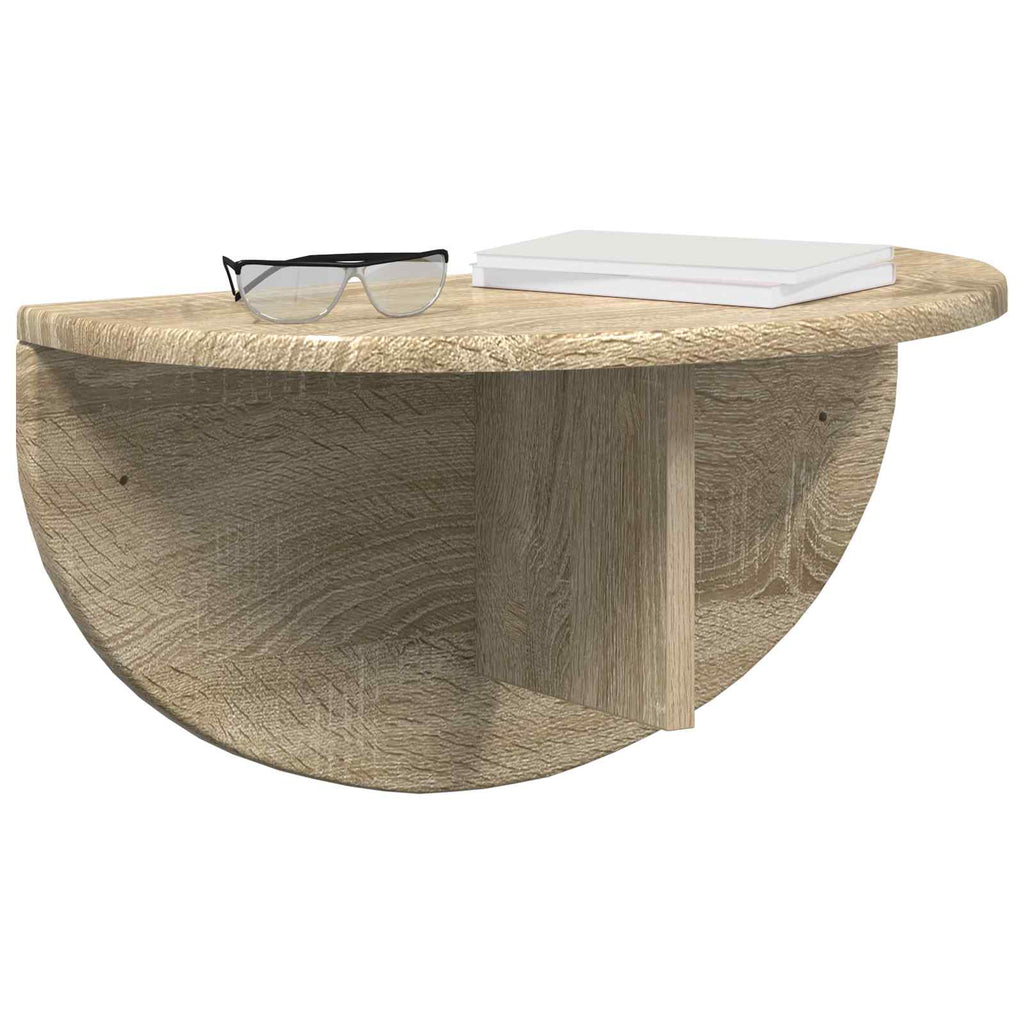 vidaXL Półka ścienna 2 pcs Dąb Sonoma 48 x 24 x 24 cm