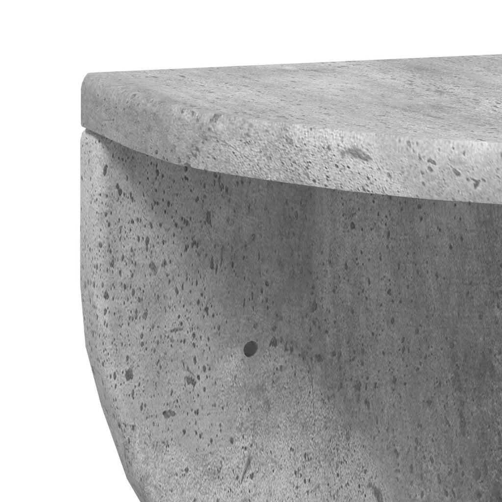 vidaXL Półka ścienna 2 pcs Betonowy szary 48 x 24 x 24 cm