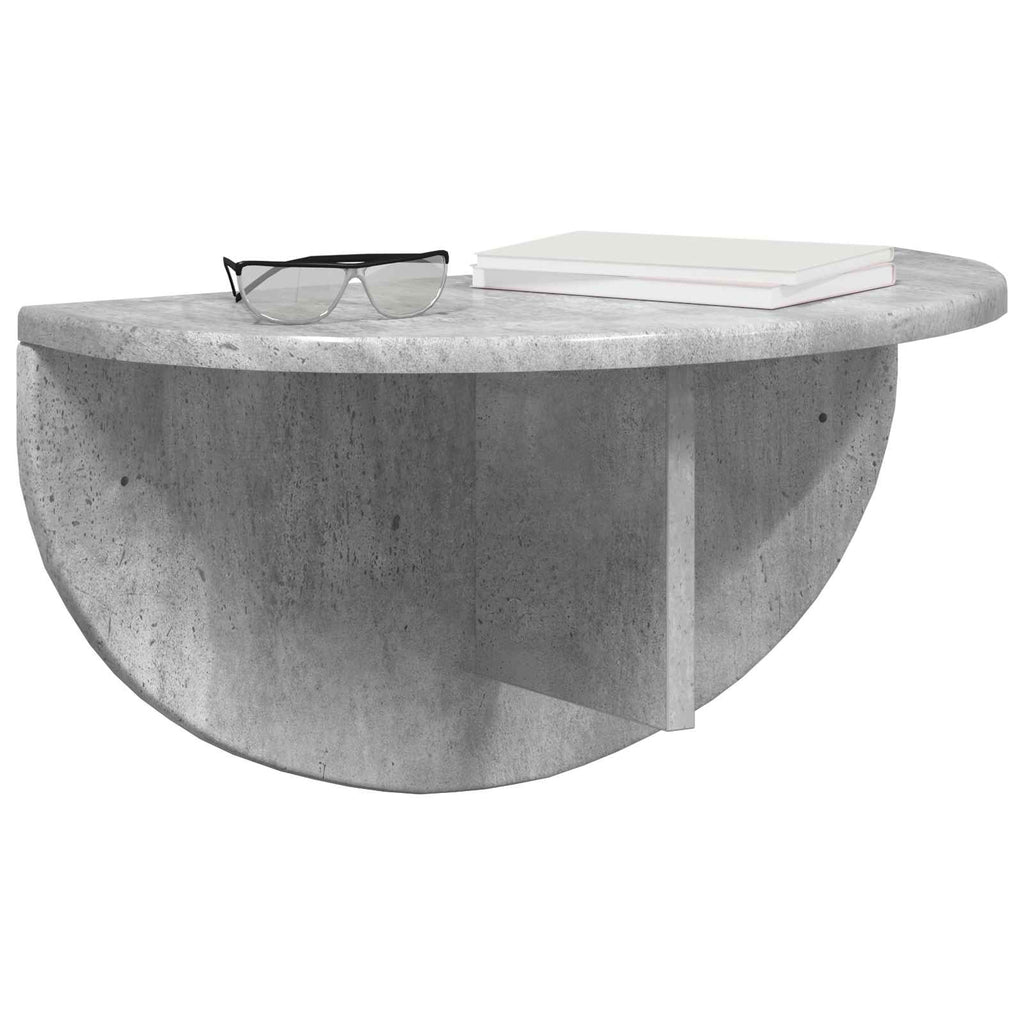 vidaXL Półka ścienna 2 pcs Betonowy szary 48 x 24 x 24 cm