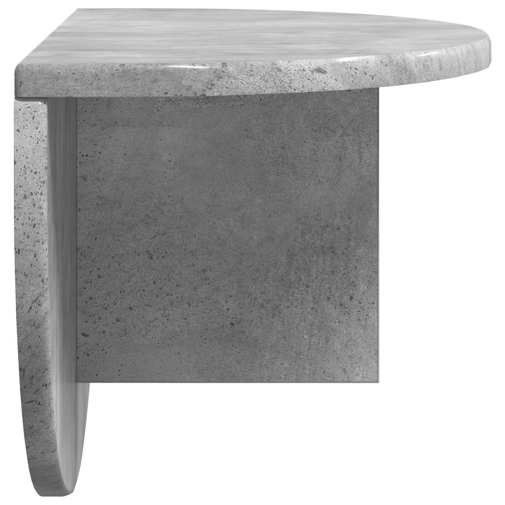 vidaXL Półka ścienna 2 pcs Betonowy szary 48 x 24 x 24 cm
