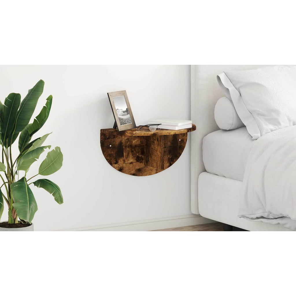 vidaXL Półka ścienna Dąb wędzony 48 x 24 x 24 cm Drewno inżynieryjne