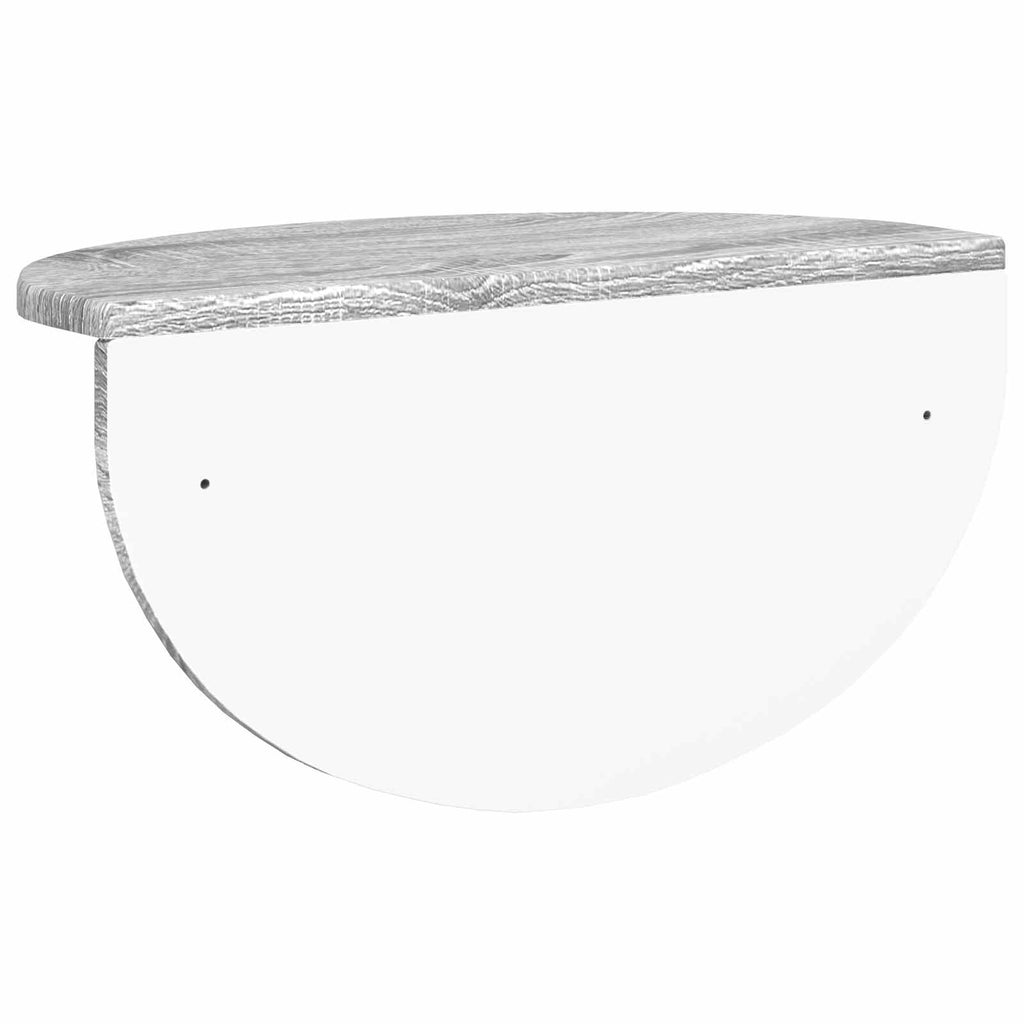 vidaXL Półka ścienna Montowane na ścianie Szary Sonoma 48 x 24 x 24 cm
