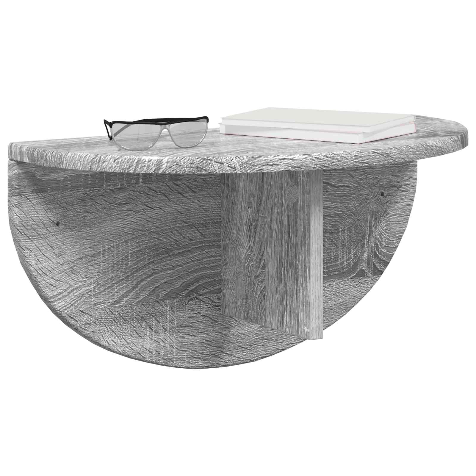 vidaXL Półka ścienna Montowane na ścianie Szary Sonoma 48 x 24 x 24 cm