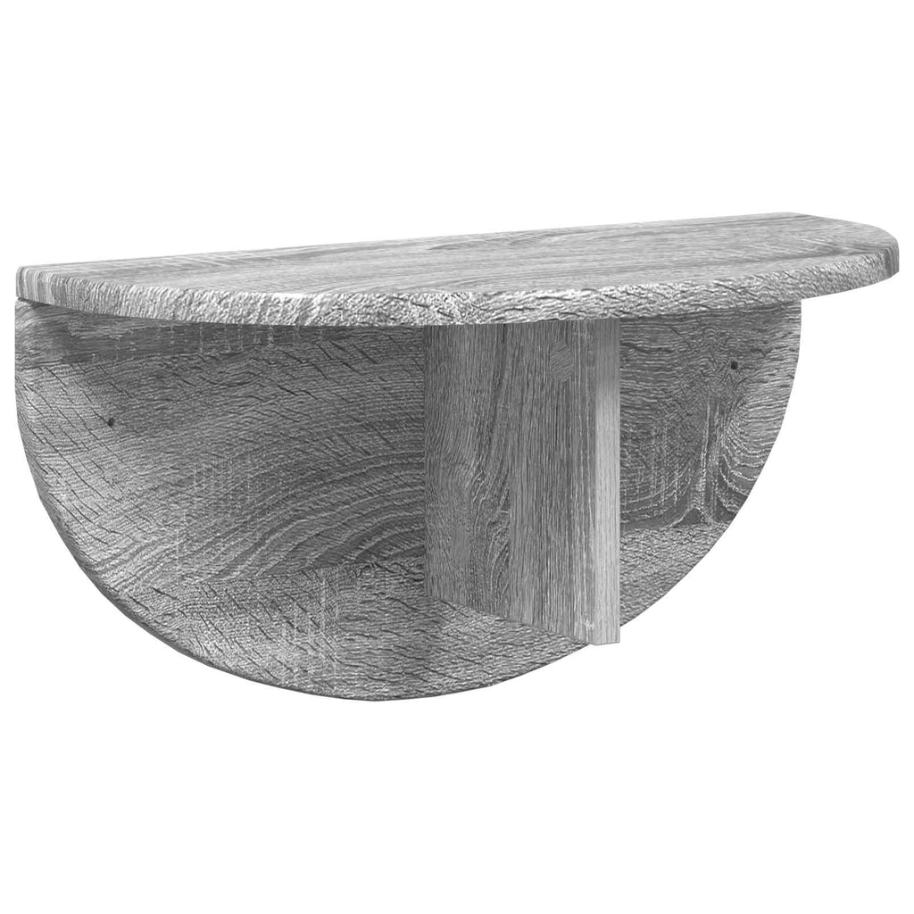 vidaXL Półka ścienna 2 pcs Szary Sonoma 48 x 24 x 24 cm
