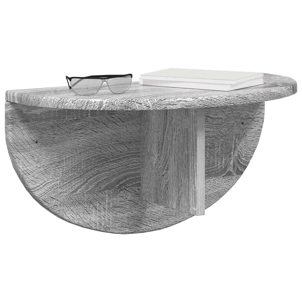 vidaXL Półka ścienna 2 pcs Szary Sonoma 48 x 24 x 24 cm