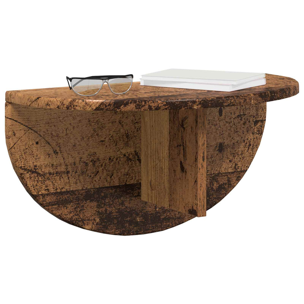 vidaXL Półka ścienna Montowane na ścianie Stare drewno 48 x 24 x 24 cm