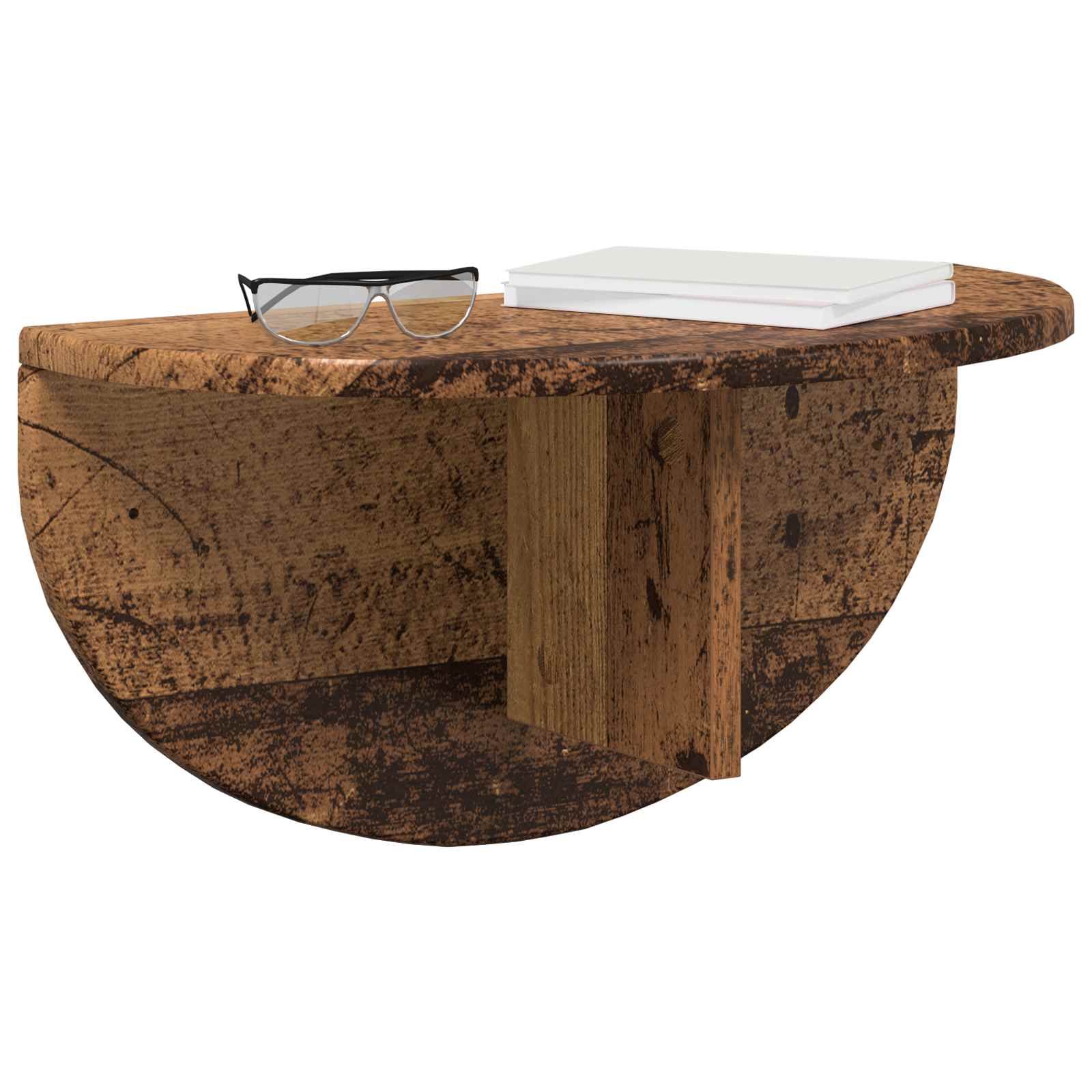 vidaXL Półka ścienna Montowane na ścianie Stare drewno 48 x 24 x 24 cm