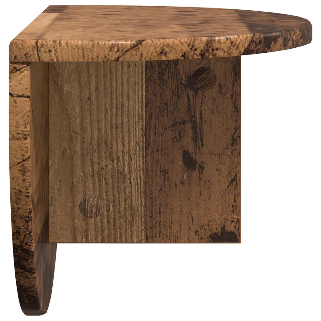 vidaXL Półka ścienna 2 pcs Stare drewno 48 x 24 x 24 cm